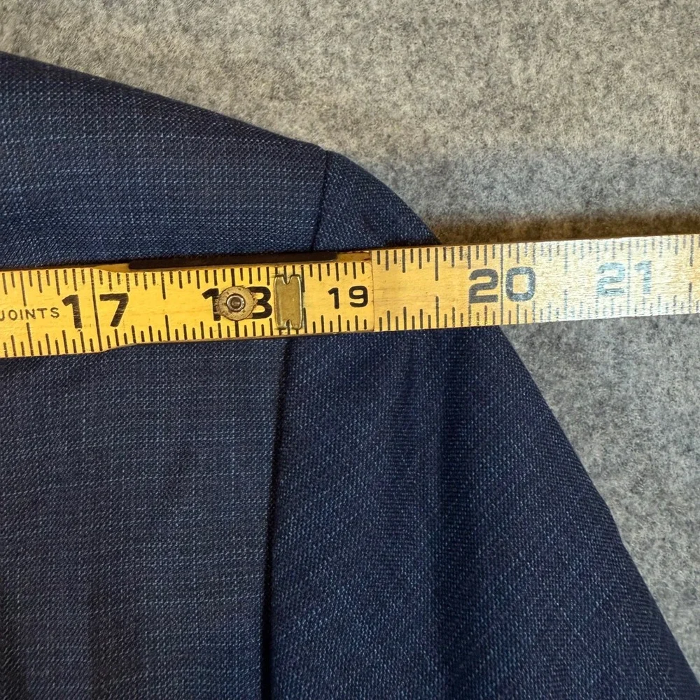 Tallia Valiant Mens 42R Classic Fit Blazer Jacket Navy Stretch VLTT1TEX0007
